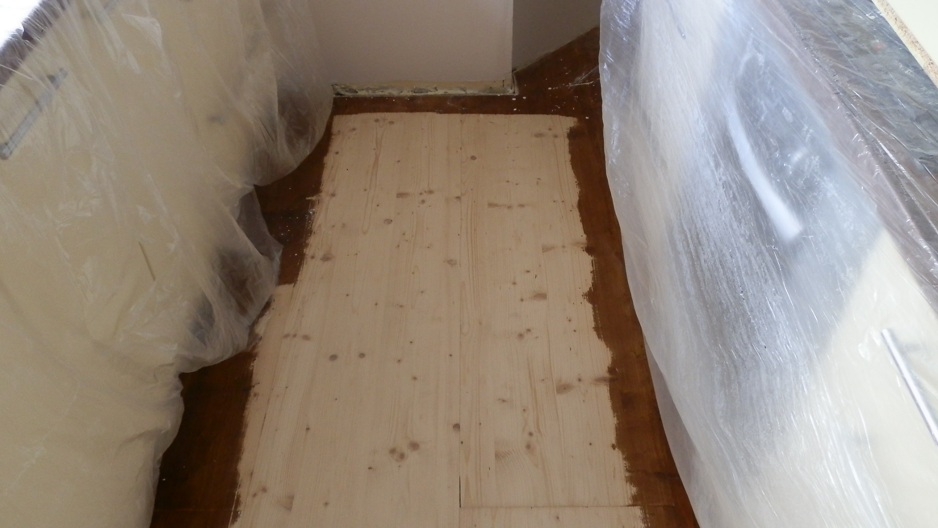 Renovace smrkové podlahy - fotografie 5